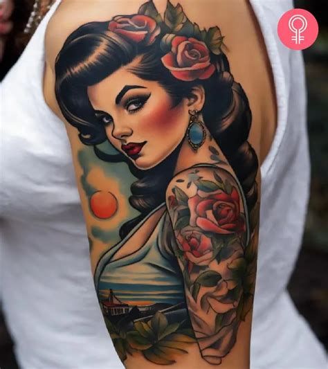 1 200 Vintage Pin Up Girl Tattoo Stock Photos Pictures Royalty Free Images Istock