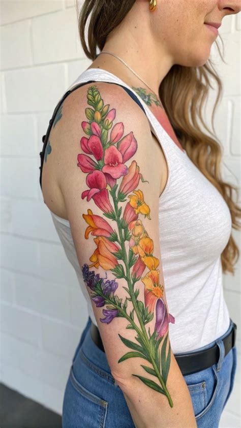 10 Colorful And Vibrant Snapdragon Tattoo Ideas 2025 For Gardeners
