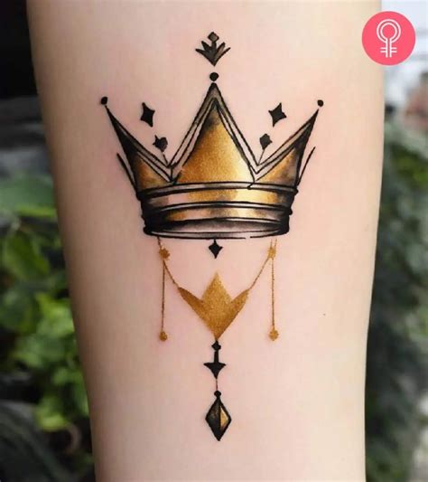 10 Unique Crown Tattoo Designs Voguemou