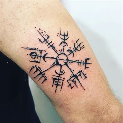 100 Latest Viking Compass Tattoos For 2024