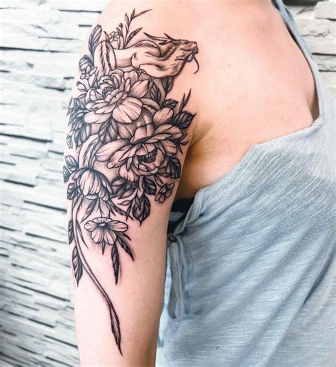 101 Dragon With Flowers Tattoo Ideas That Will Blow Your Mind