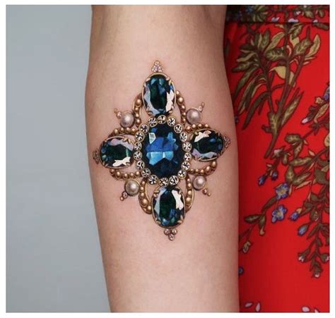 12 Stunning Jewel Tattoo Designs For A Touch Of Glamour