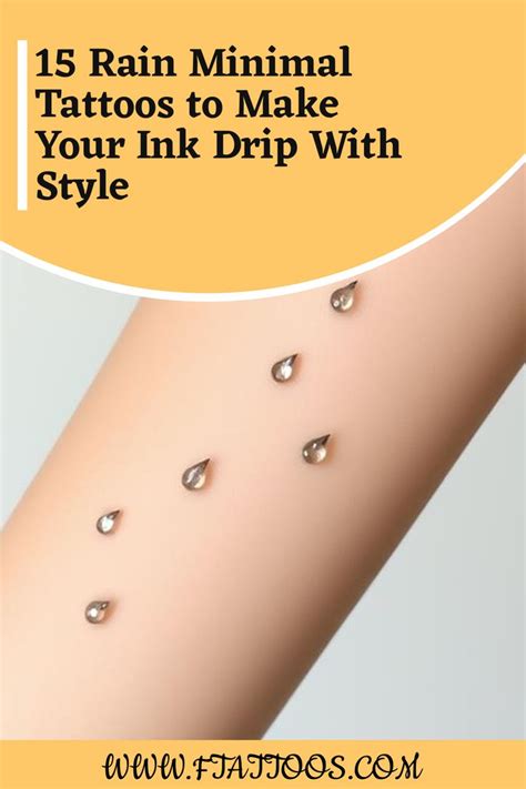 15 Rain Minimal Tattoos To Make Your Ink Drip With Style 15 Rain Minimal Tattoos To Make Your Ink Drip With Style