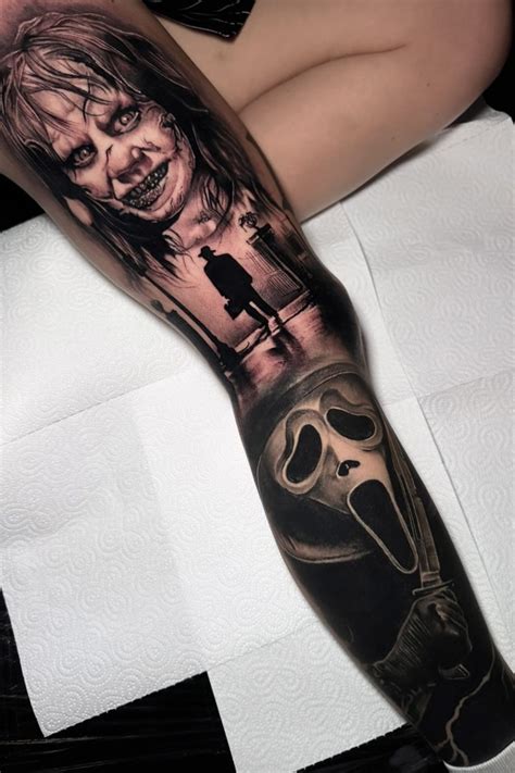 18 Horror Themed Tattoos That Celebrate Your Love For Scary Movies