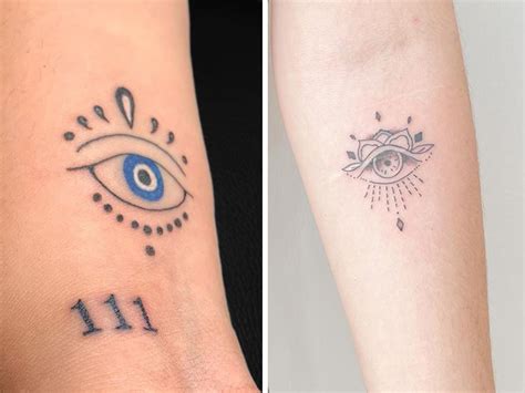 18 Unique Evil Eye Tattoo Designs For Charm And Positivity