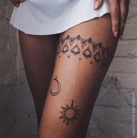 189 Most Attractive Thigh Tattoos For Women Tatuaje Para Tapar