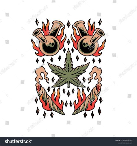 2 323 Weed Tattoo Designs Stock Vectors And Vector Art Shutterstock