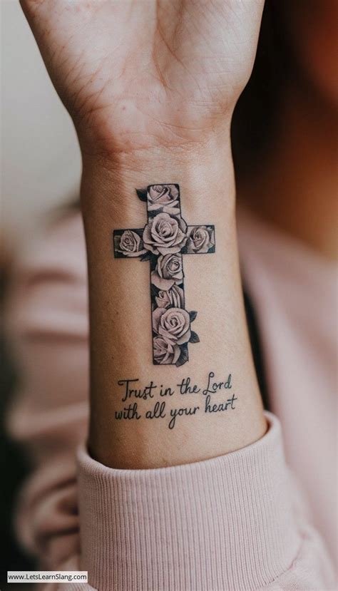 20 Elegant Hand Drawn Cross Wrist Tattoos For Women Delicate Designs
