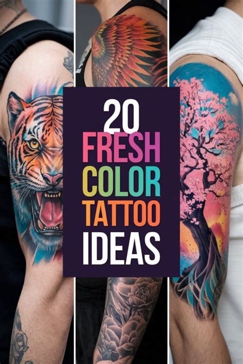 20 Fresh Color Tattoo Ideas That Ll Make You Want New Ink Roomy Retreat
