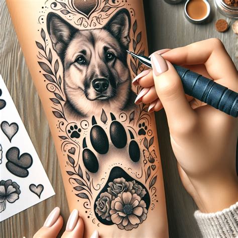 20 Memorial Dog Tattoo Ideas 20 Memorial Dog Tattoo Ideas