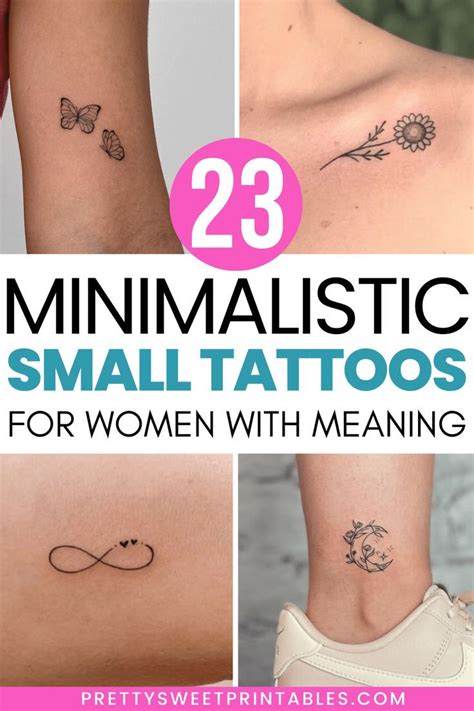 23 Minimalistic Small Tattoo For Women With Meaning Tiny Tattoos For