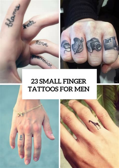 23 Stunning Small Finger Tattoos For Men Styleoholic