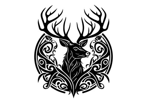 230 Tribal Deer Antler Tattoos Stock Illustrations Royalty Free Vector Graphics Clip Art Istock