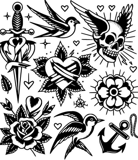 25 American Traditional Black And White Tattoo Designs Tattoo 25 American Traditional Black And White Tattoo Designs Tattoo