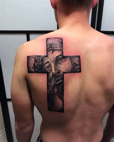 25 Back Tattoos For Men Cross Petersmini Onpage