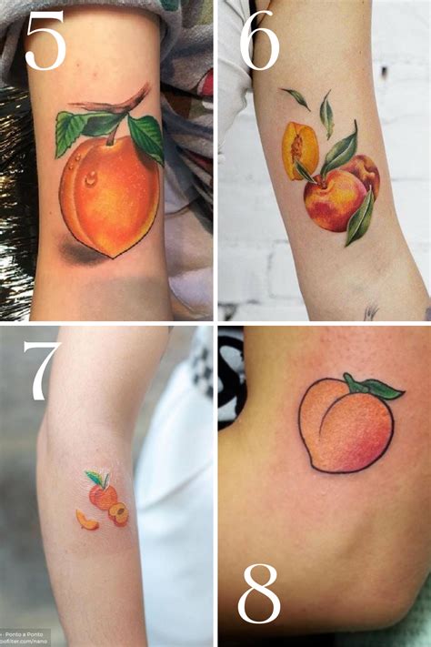 25 Sweet Peach Tattoo Designs Ideas Tattoo Glee