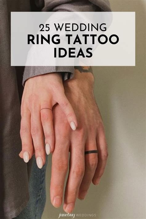 25 Wedding Ring Tattoo Ideas Junebug Weddings Tattoo Wedding Rings
