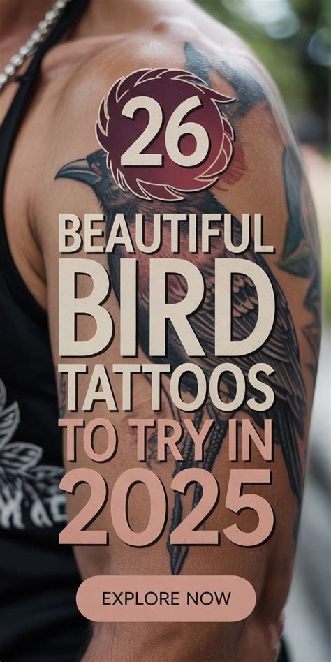 26 Creative Bird Tattoo Ideas 2025 Featuring Freedom Themes Mocking