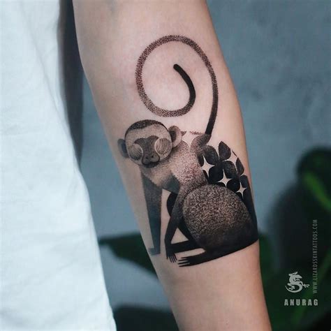 28 Creative Monkey Tattoos That Bring Out Your Wild Side Sacred Joanne