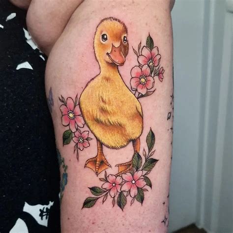 30 Best Duckling Tattoo Ideas You Should Check
