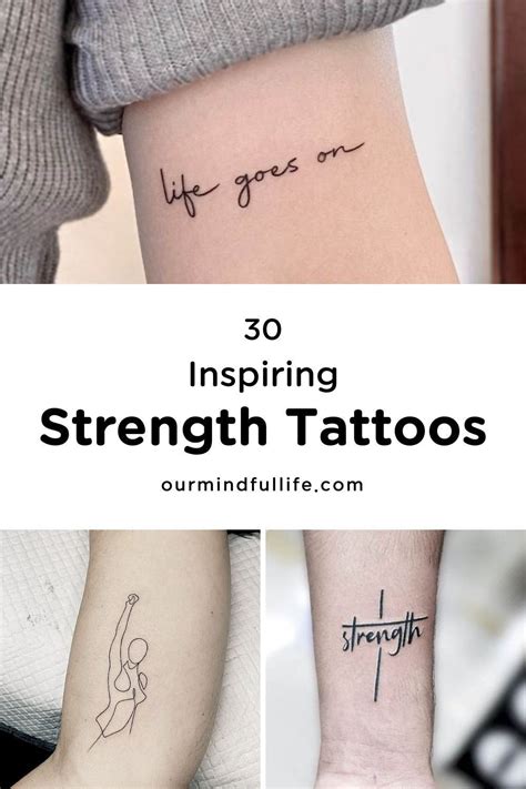 30 Inspiring Tattoos About Strength With Meaning Our Mindful Life