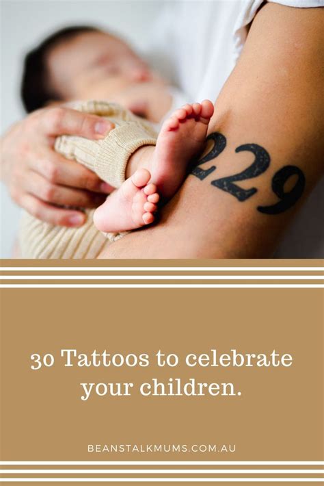 30 Tattoos To Celebrate Your Children