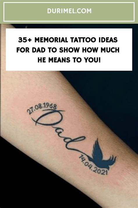 35 Memorial Tattoo Ideas For Dad To Show How Much He Means To You In
