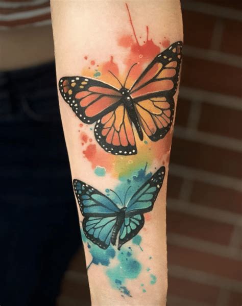 39 Beautiful Colorful Butterfly Tattoos To Brighten You Up