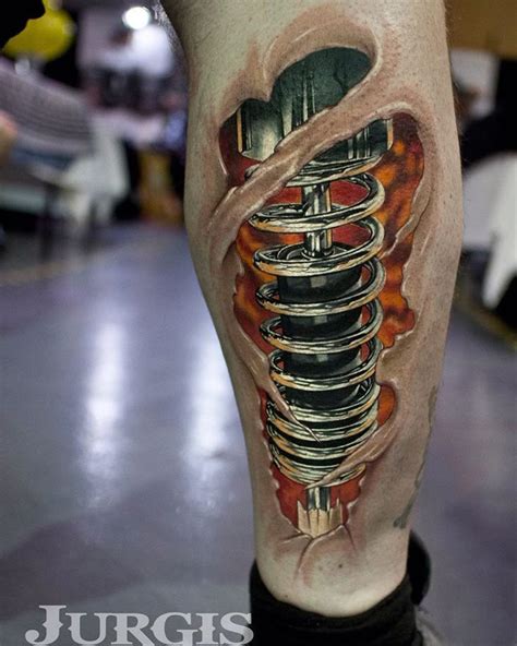 3D Tattoo Designs On Leg 3D Tattoo Designs On Leg