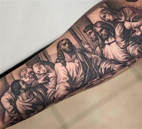 40 Aamazing Last Supper Tattoo Designs For Men