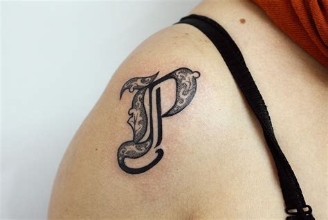 40 Letter P Tattoo Designs Ideas And Templates Tattoo Me Now