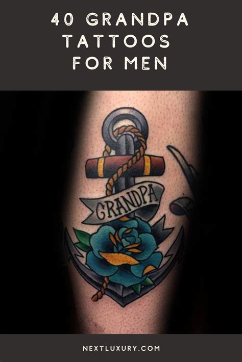40 Loving Grandpa Tattoos For Men
