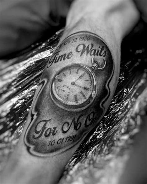 40 Time Waits For No Man Tattoo Designs For Men 40 Time Waits For No Man Tattoo Designs For Men