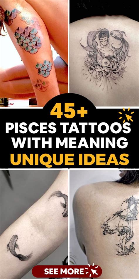 45 Stunning Pisces Tattoos With Meaning Zodiac Tattoos Pisces