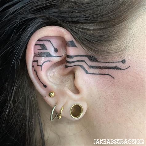 49 Unique Ear Tattoo Ideas To Elevate Your Style Sacred Joanne
