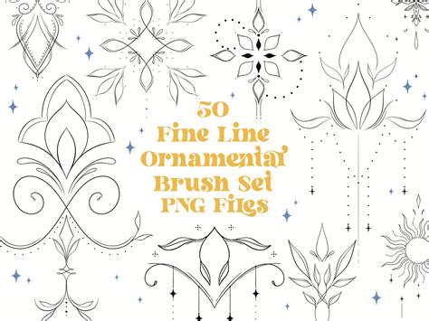 50 Fine Line Ornamental Png Files Adornment Tattoo Decorative 50 Fine Line Ornamental Png Files Adornment Tattoo Decorative