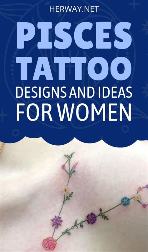50 Pisces Tattoo Designs And Ideas For Women With Meanings Pisces