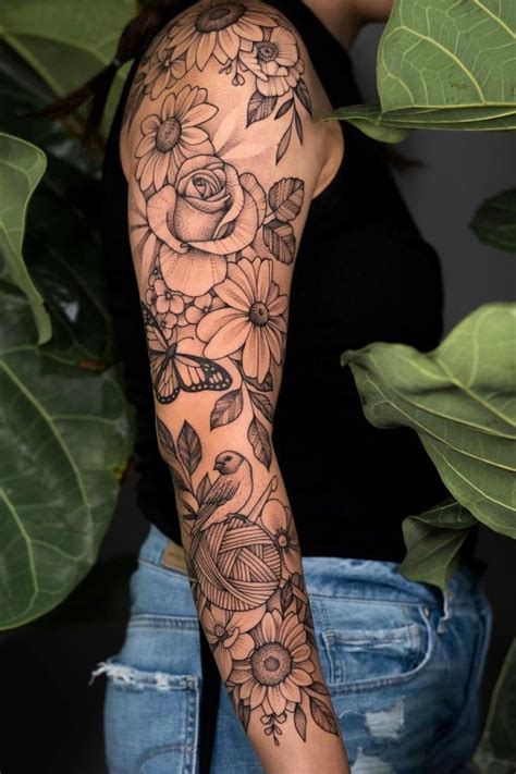 50 Tattoo Sleeve Filler Ideas For Women Sleeve Tattoos For Women