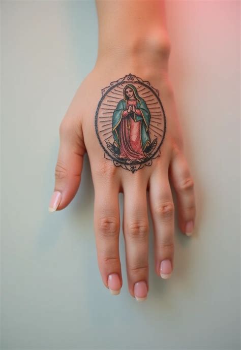 50 Virgin Mary Hand Tattoos With Spiritual And Artistic Designs