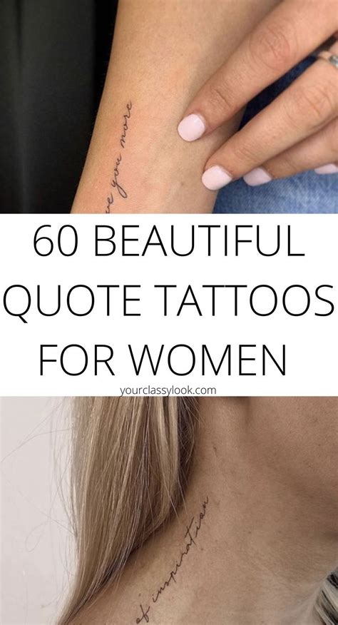 60 Inspirational Tattoo Quotes For Women Who Live By Their Words 60 Inspirational Tattoo Quotes For Women Who Live By Their Words