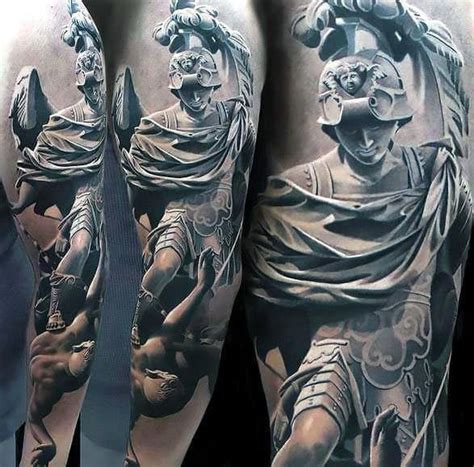 60 Roman Statue Tattoo Designs For Men Stone Ink Ideas