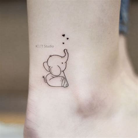 61 Cool Small Elephant Tattoo Ideas