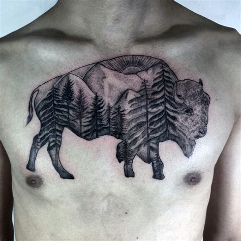 63 Bison Tattoo Designs For Men 2024 Inspiration Guide Bison Tattoo