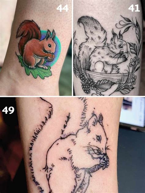 63 Squirrel Tattoo Designs That Are Simple Amp Cute Tattoo Glee