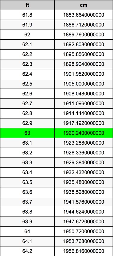 Convert 63 Meters to Feet: Quick Guide