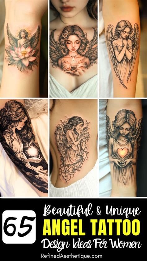 65 Heavenly Angel Tattoo Designs For Women That Will Take Your Breath Away
