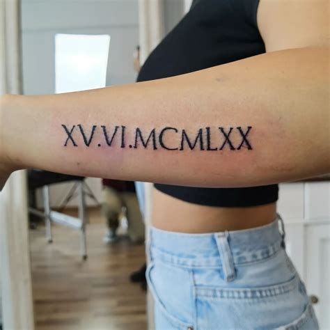 70 Roman Numeral Tattoos That Will Mark Your Most Memorable Date Artofit