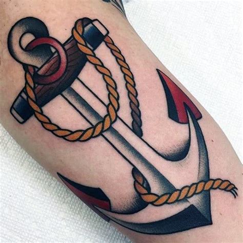 70 Traditional Anchor Tattoo Designs For Men