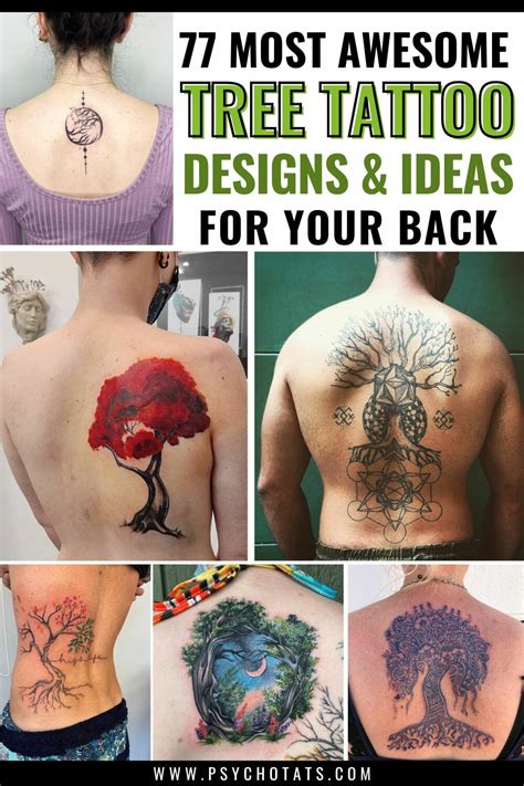 77 Awesome Tree Tattoos For Back To Try On Right Now Psycho Tats
