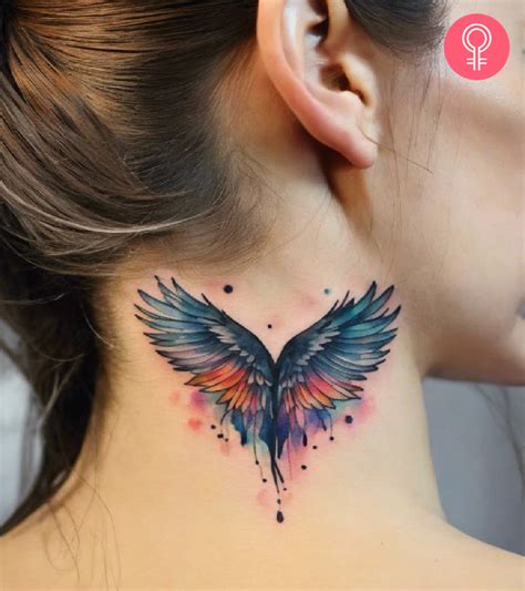 8 Best Wings Neck Tattoo Designs With Meanings 8 Best Wings Neck Tattoo Designs With Meanings